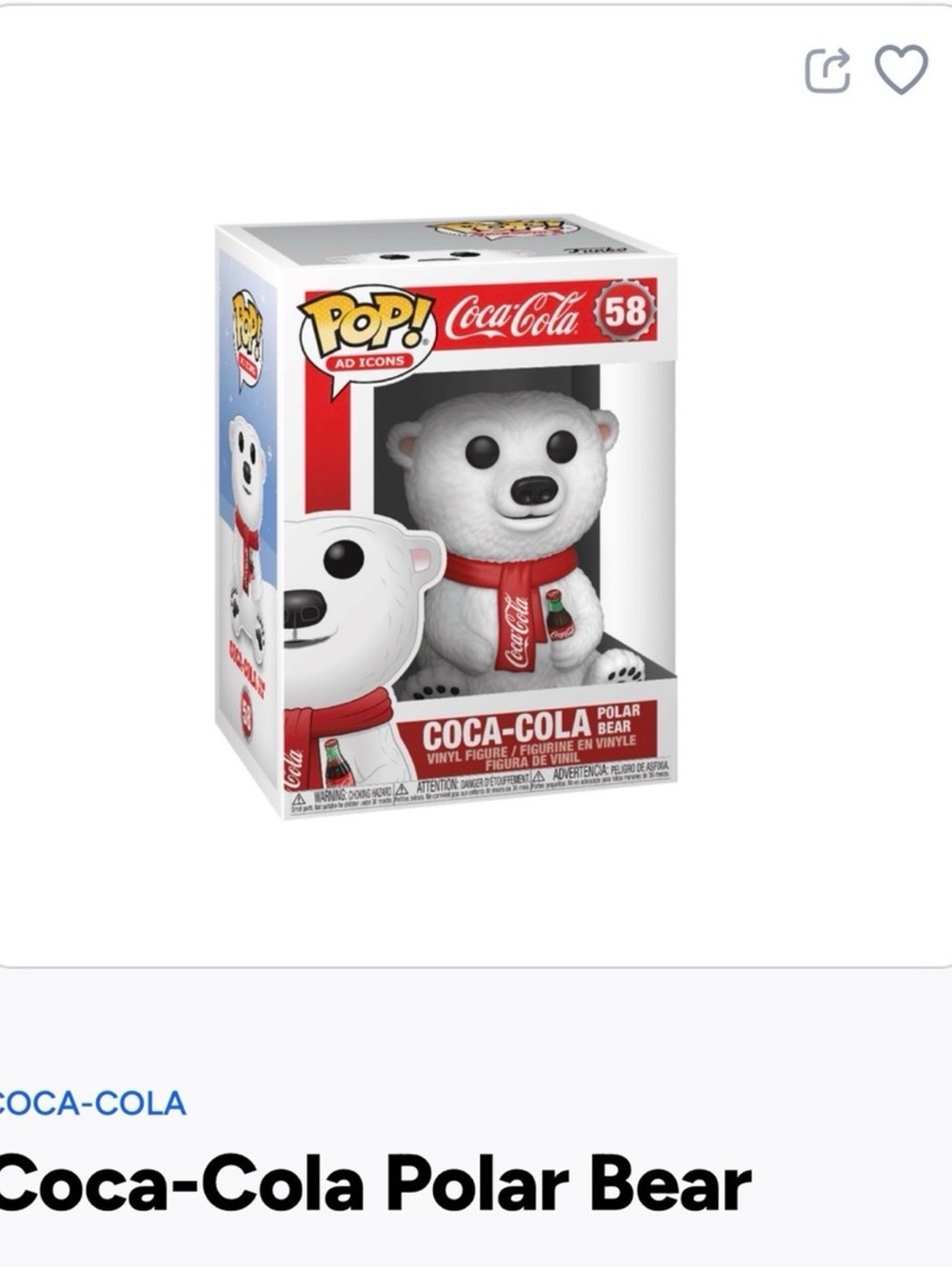 Coca-Cola Polar Bear Funko Pop -58